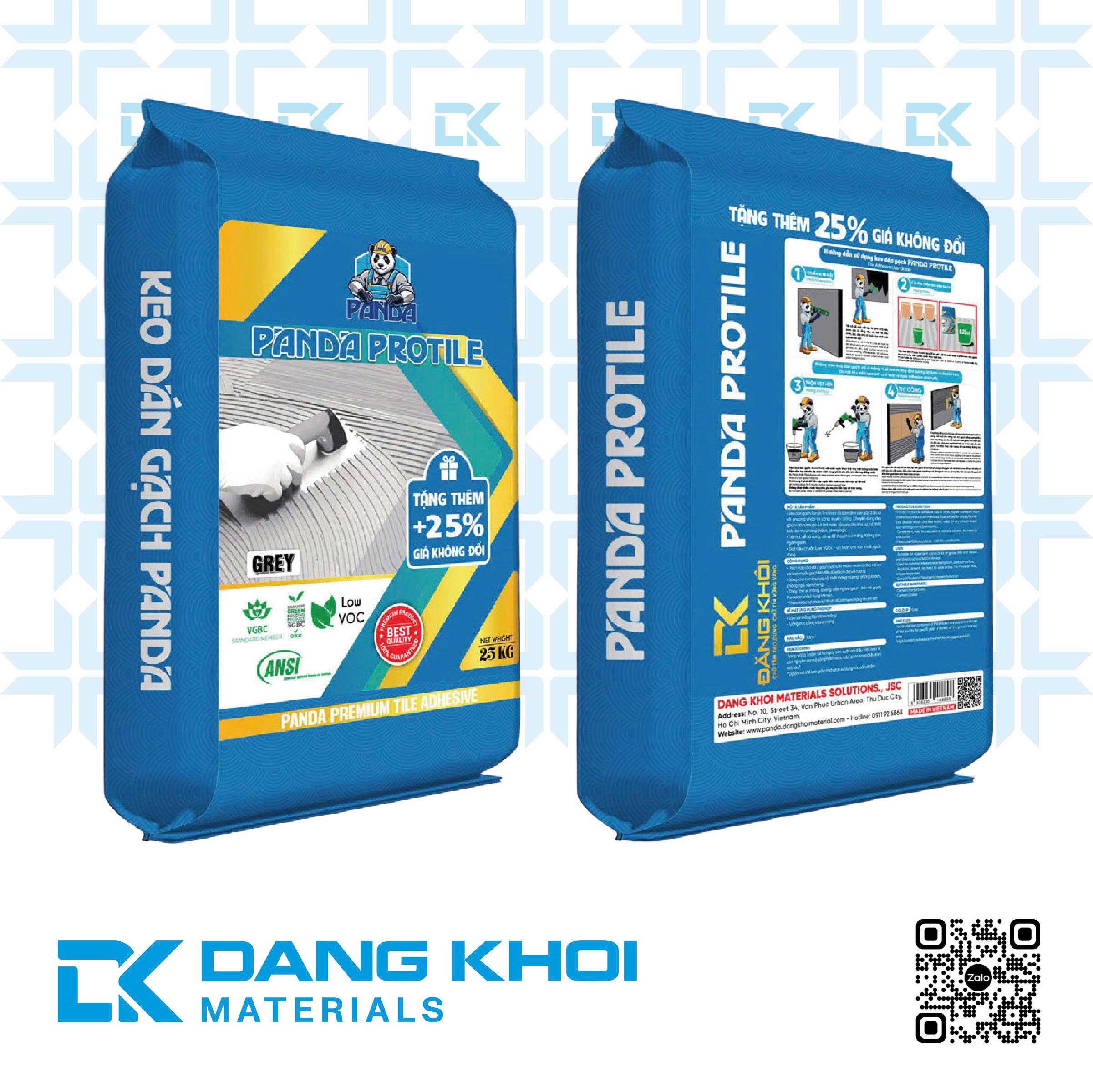 Keo dán gạch Panda Protile