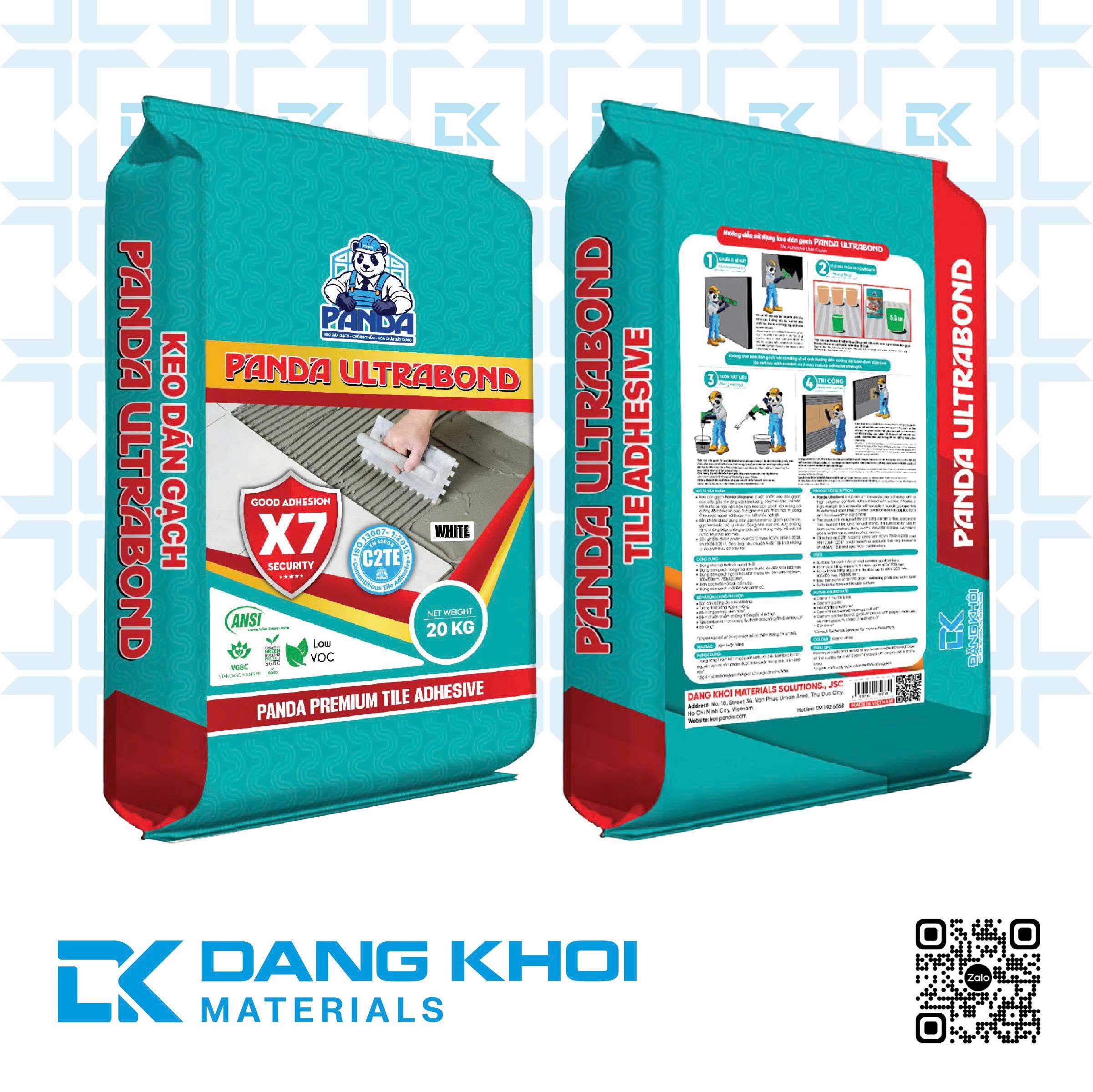 Keo dán gạch Panda UltraBond (White)