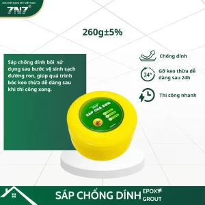 Sáp chống dính thi công ron Epoxy